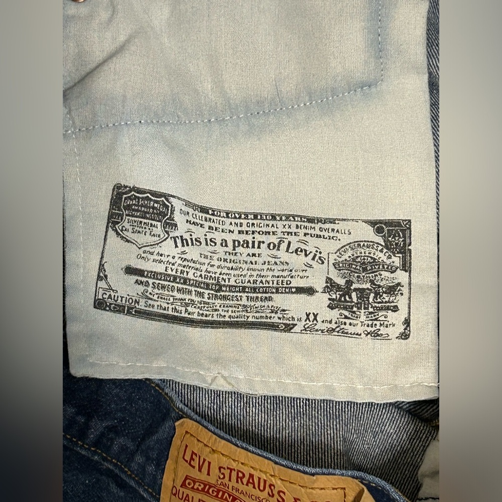 Vintage Levis 501 WPL-423 Straight Leg Jeans Button Fly Size 36x30 Men’s - Picture 6 of 12